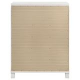 Marmore 5-drawer Bedroom Chest of Drawers White - Home Elegance USA