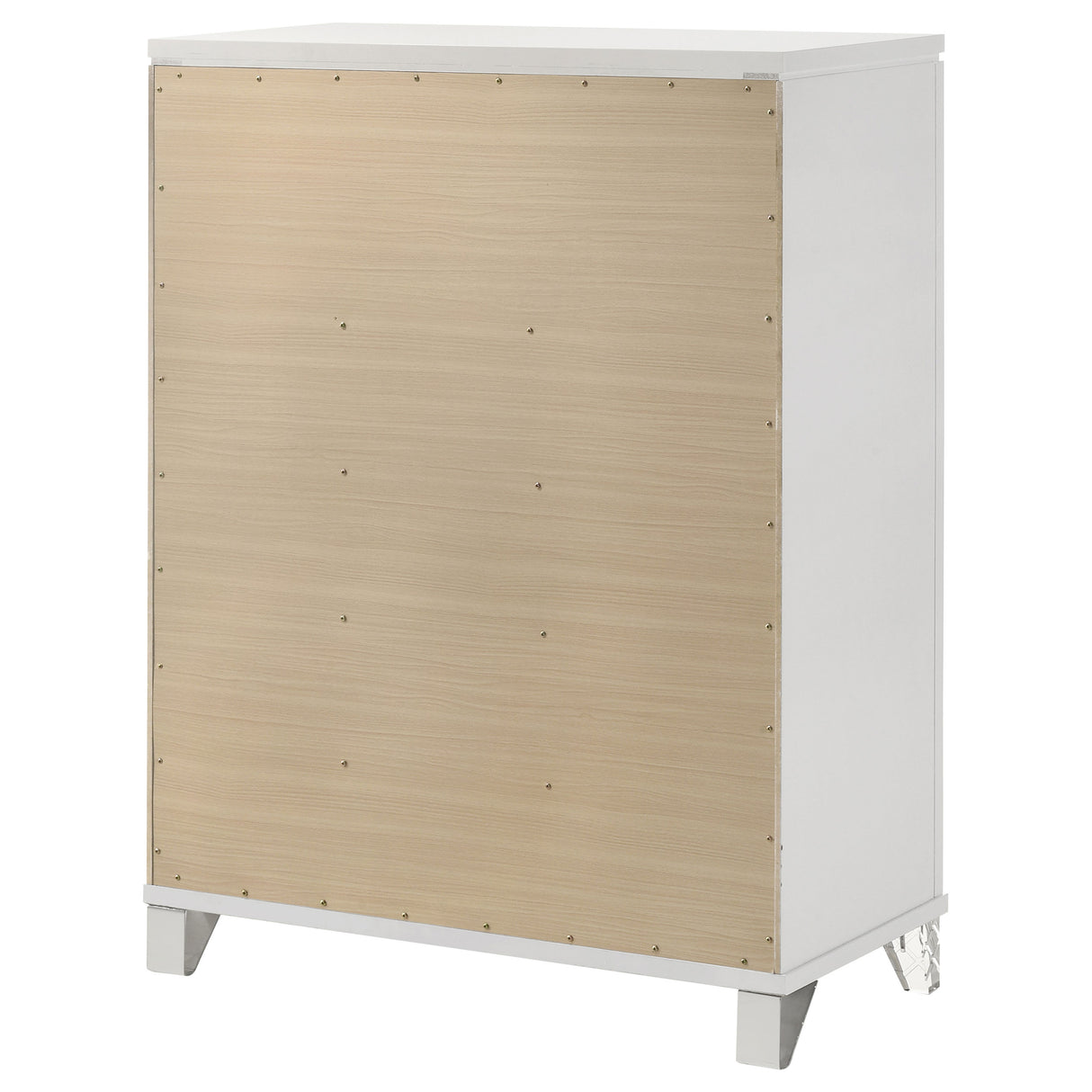 Marmore 5-drawer Bedroom Chest of Drawers White - Home Elegance USA