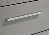 Ives 6-drawer Dresser and Mirror Grey High Gloss - Home Elegance USA