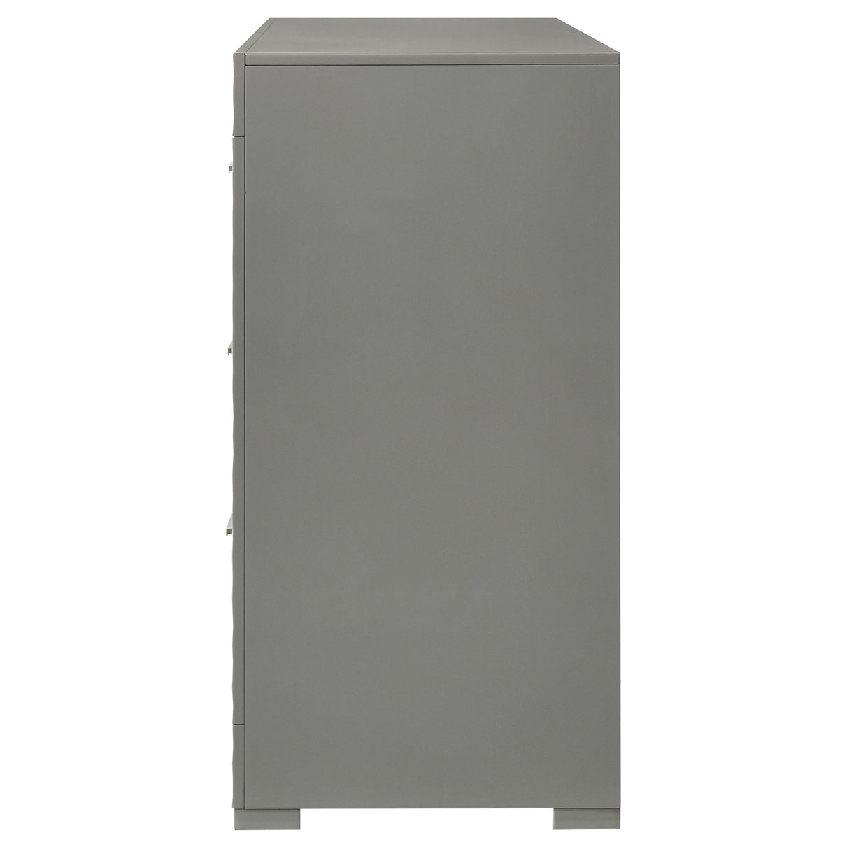 Ives 6-drawer Dresser Cabinet Grey High Gloss - Home Elegance USA