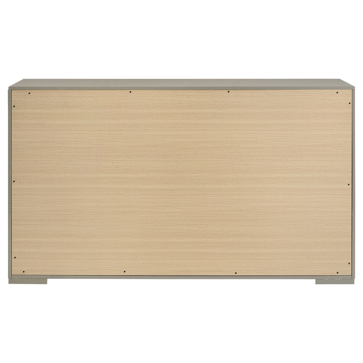 Ives 6-drawer Dresser Cabinet Grey High Gloss - Home Elegance USA