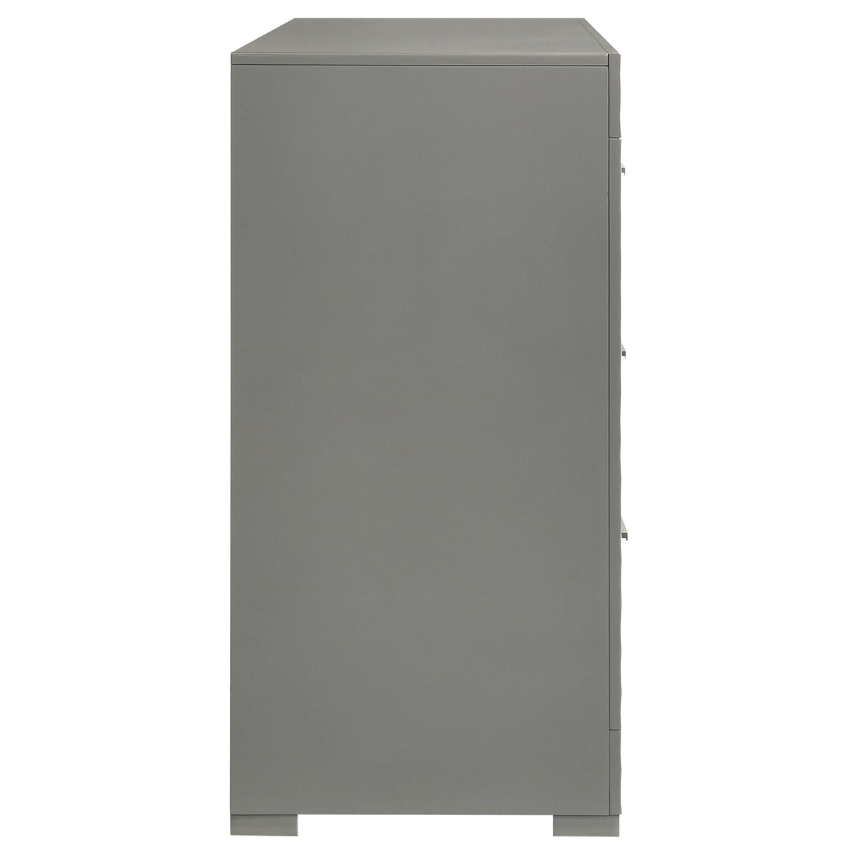 Ives 6-drawer Dresser Cabinet Grey High Gloss - Home Elegance USA