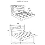 Fenwick 4-piece Eastern King Bedroom Set Grey Oak - sold by Home Elegance USA