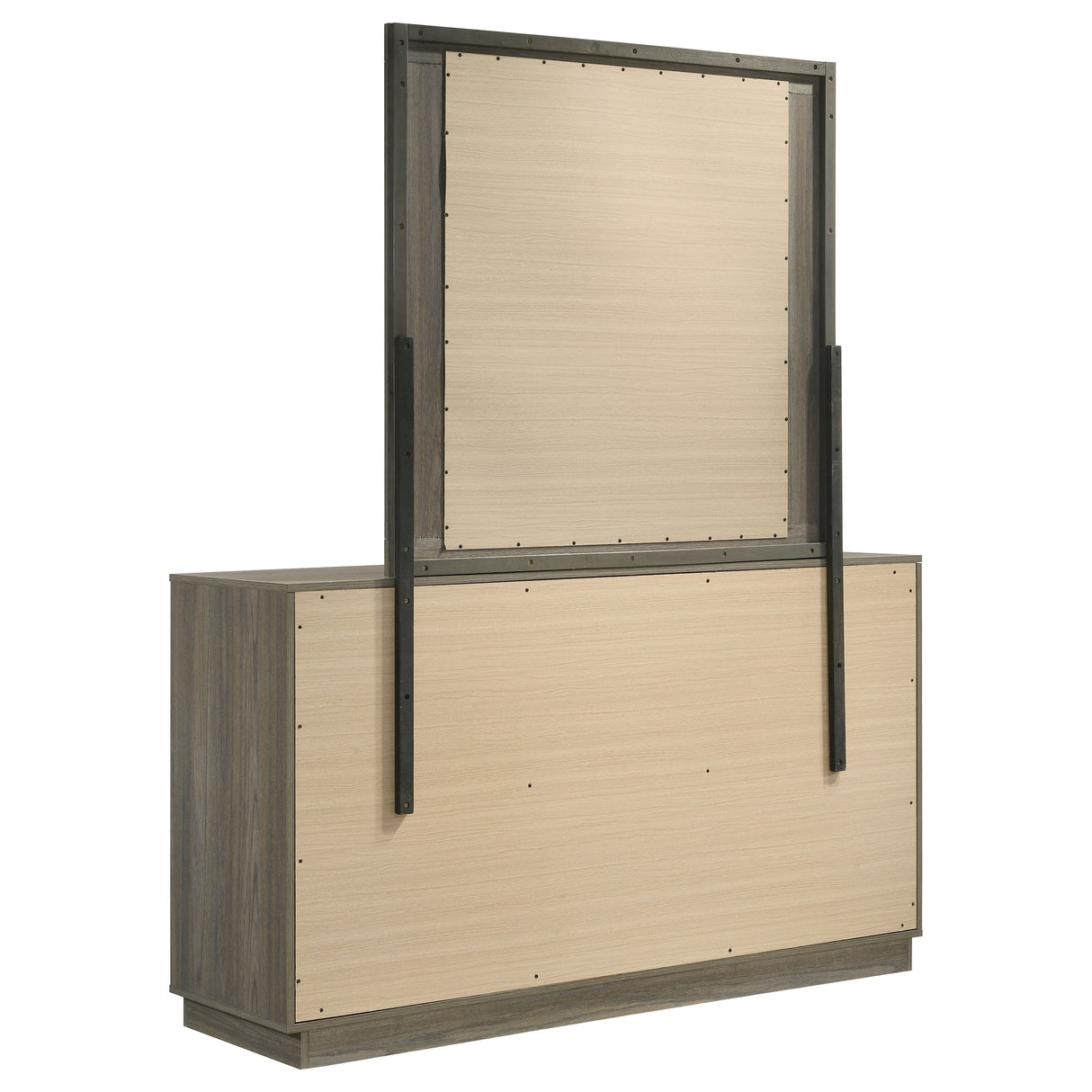 Fenwick 9-drawer Dresser with Mirror Grey Oak - Home Elegance USA