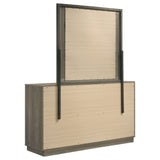 Fenwick 9-drawer Dresser with Mirror Grey Oak - Home Elegance USA