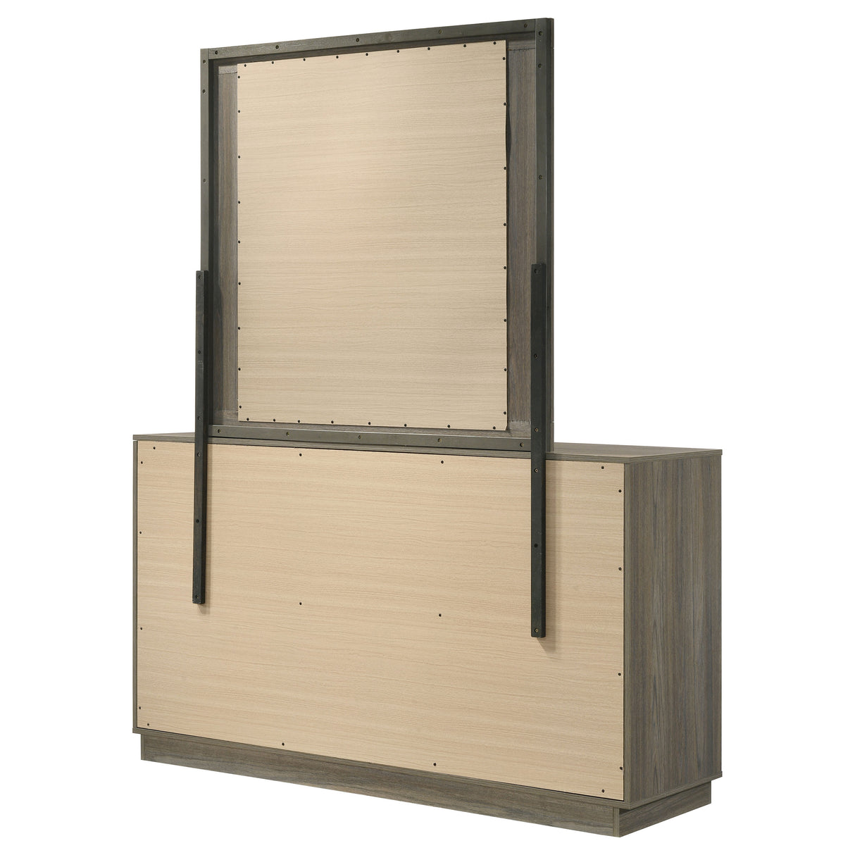 Fenwick 9-drawer Dresser with Mirror Grey Oak - Home Elegance USA