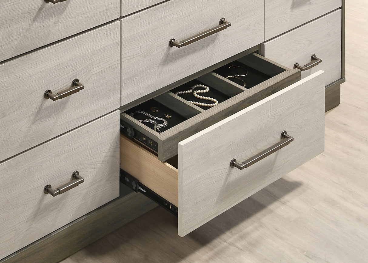 Fenwick 9-drawer Dresser Grey Oak - Home Elegance USA