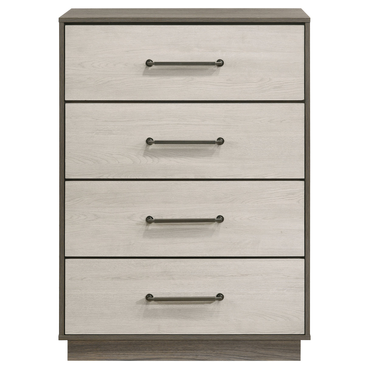 Fenwick 4-drawer Chest of Drawers Grey Oak - Home Elegance USA