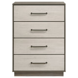Fenwick 4-drawer Chest of Drawers Grey Oak - Home Elegance USA