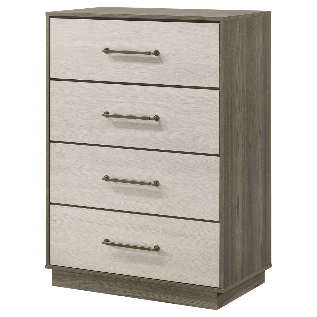 Fenwick 4-drawer Chest of Drawers Grey Oak - Home Elegance USA