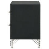 Lucia 2-drawer Nightstand Bedside Table Black - Home Elegance USA