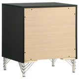Lucia 2-drawer Nightstand Bedside Table Black - Home Elegance USA