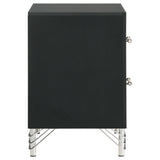 Lucia 2-drawer Nightstand Bedside Table Black - Home Elegance USA