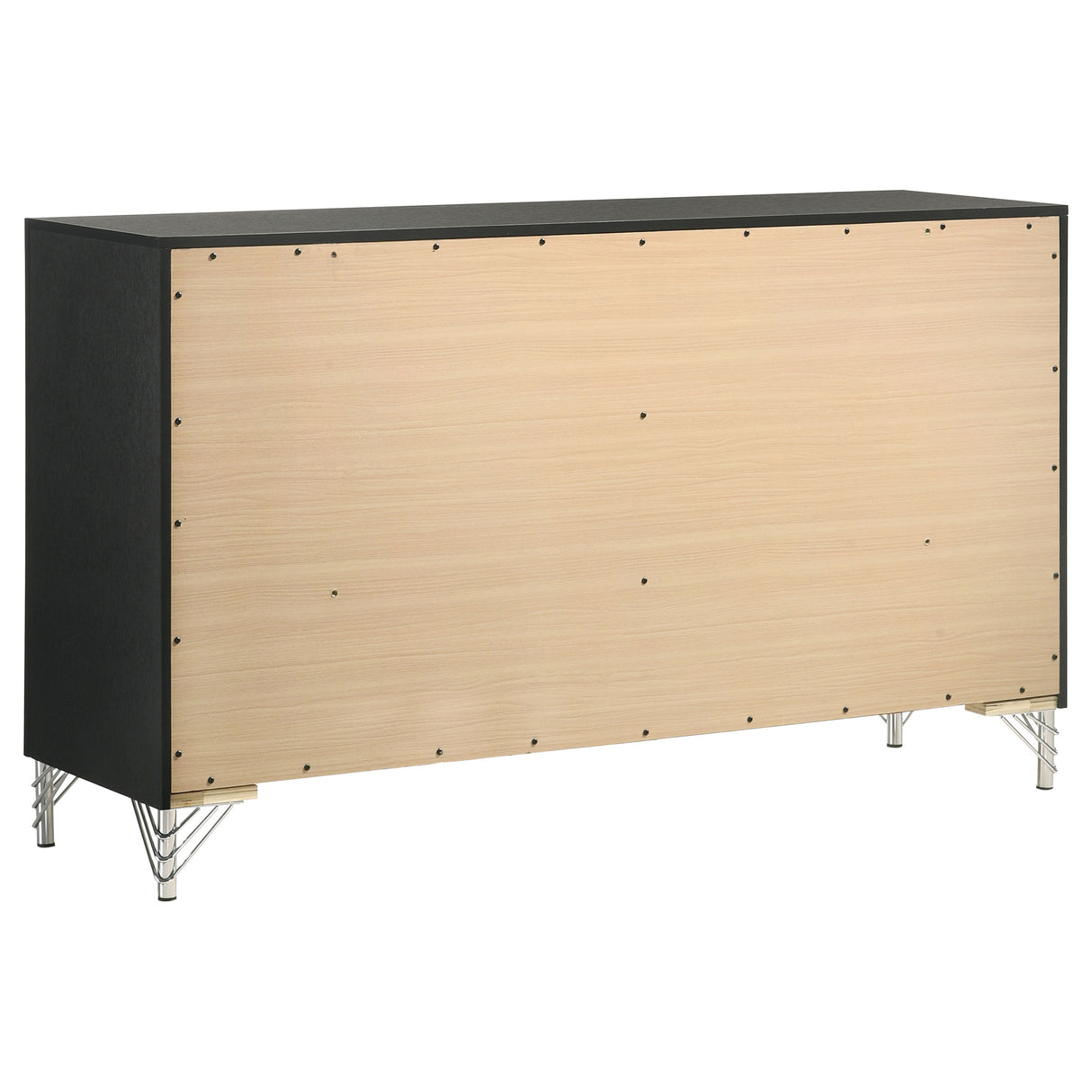 Lucia 6-drawer Dresser Cabinet Black - Home Elegance USA