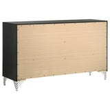Lucia 6-drawer Dresser Cabinet Black - Home Elegance USA
