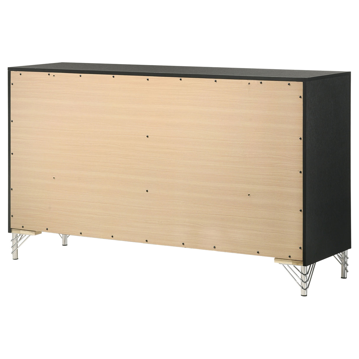 Lucia 6-drawer Dresser Cabinet Black - Home Elegance USA