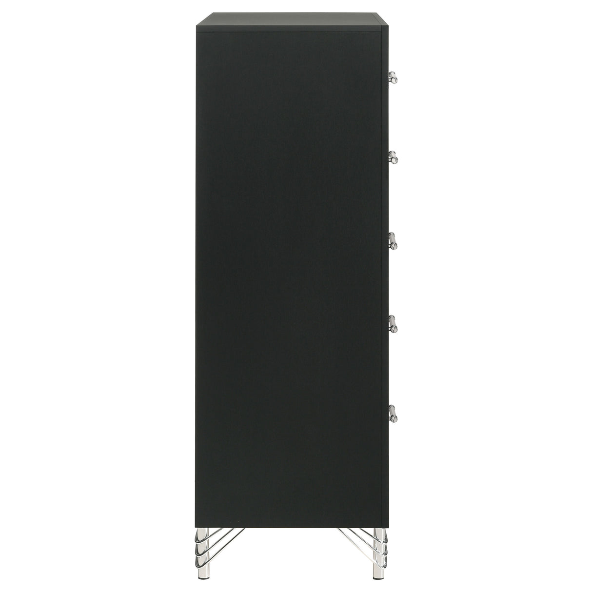 Lucia 5-drawer Bedroom Chest of Drawers Black - Home Elegance USA