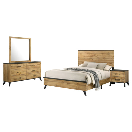 Kaywood 4-piece Eastern King Bedroom Set Natural Pine - sold by Home Elegance USA