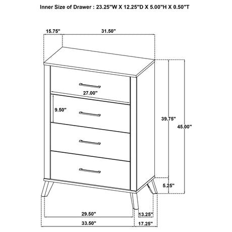 Kaywood 5-piece Eastern King Bedroom Set Natural Pine - sold by Home Elegance USA