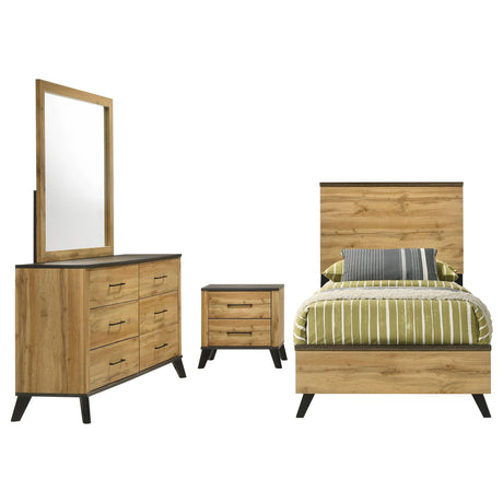 Kaywood 4-piece Twin Bedroom Set Natural Pine - sold by Home Elegance USA
