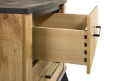 Kaywood 2-drawer Nightstand Bedside Table Natural Pine - Home Elegance USA
