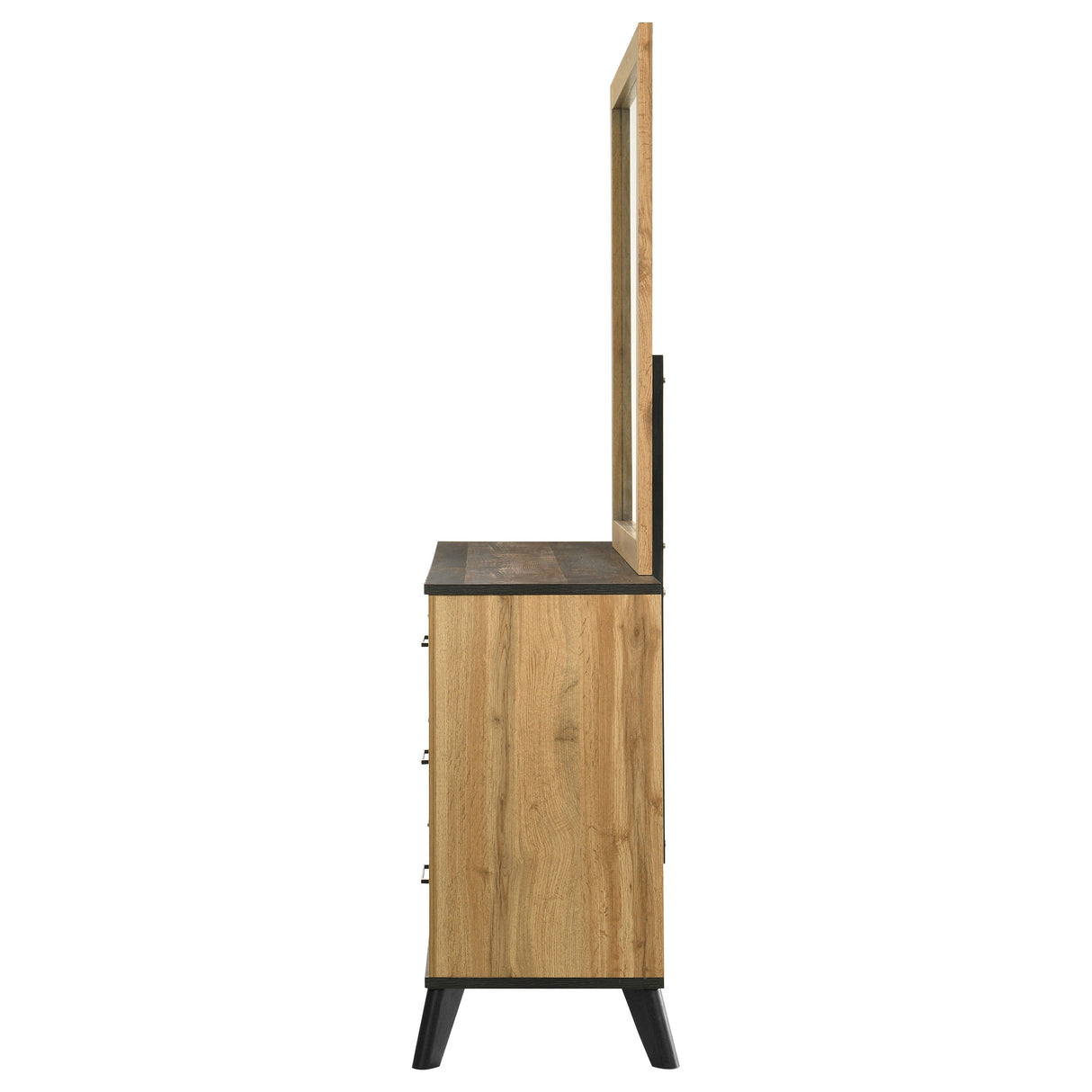 Kaywood 6-drawer Dresser and Mirror Natural Pine - Home Elegance USA