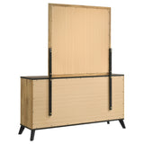 Kaywood 6-drawer Dresser and Mirror Natural Pine - Home Elegance USA