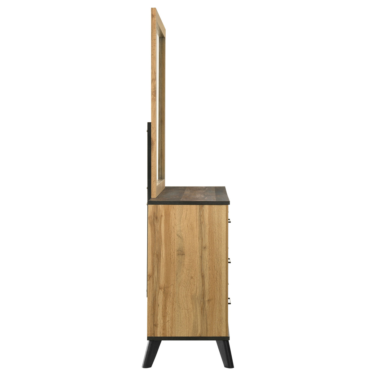 Kaywood 6-drawer Dresser and Mirror Natural Pine - Home Elegance USA
