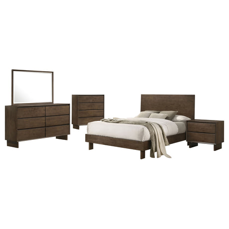 Glenwood 5-piece Eastern King Bedroom Set Warm Brown – Coaster Furniture - Home Elegance USA