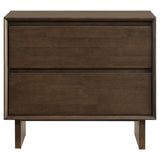 Glenwood 2-drawer Nightstand Bedside Table Warm Brown - Home Elegance USA