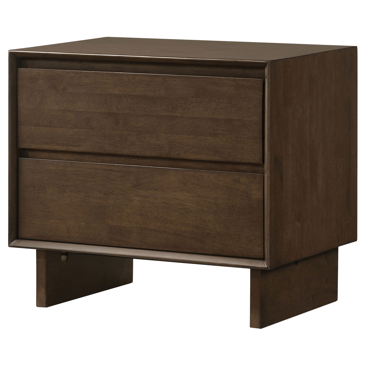 Glenwood 2-drawer Nightstand Bedside Table Warm Brown - Home Elegance USA