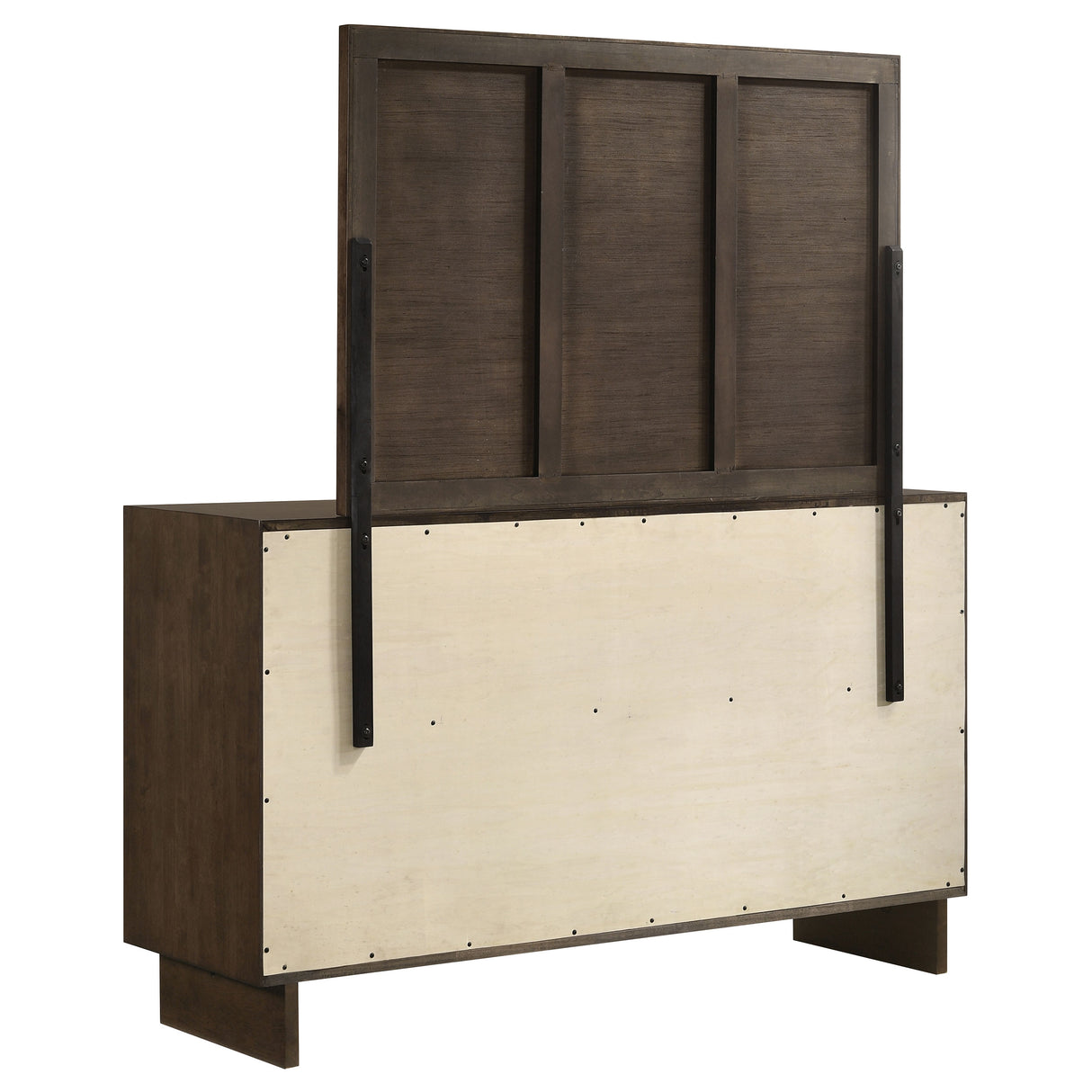 Glenwood 6-drawer Dresser and Mirror Warm Brown - Home Elegance USA