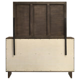 Glenwood 6-drawer Dresser and Mirror Warm Brown - Home Elegance USA