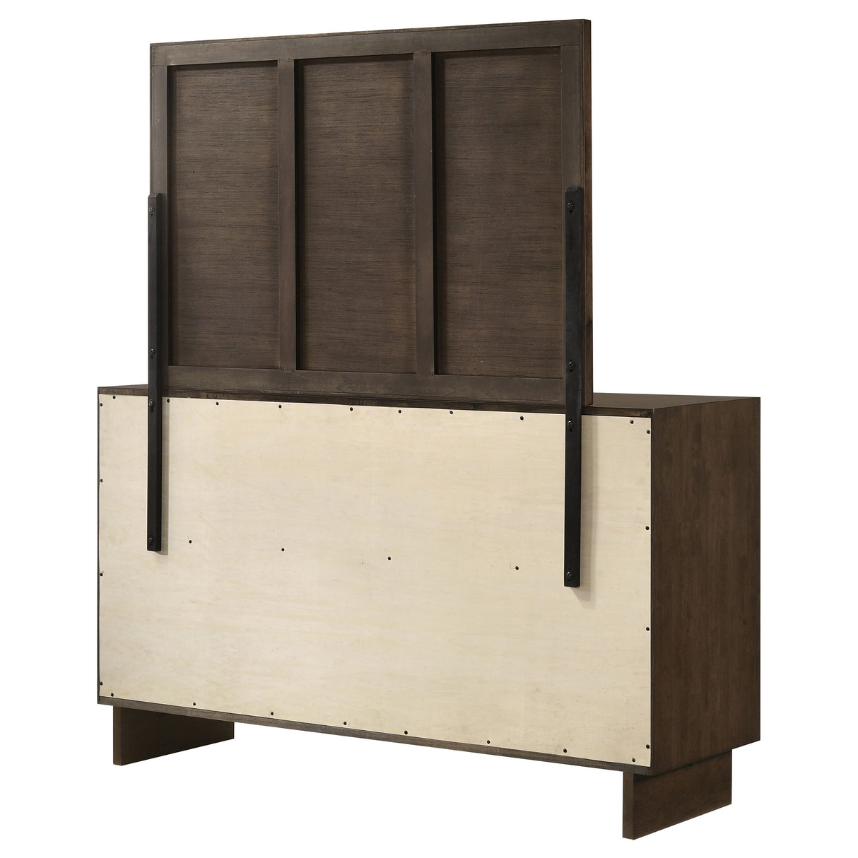 Glenwood 6-drawer Dresser and Mirror Warm Brown - Home Elegance USA