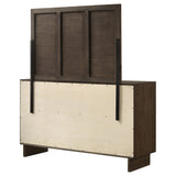 Glenwood 6-drawer Dresser and Mirror Warm Brown - Home Elegance USA