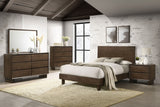 Glenwood 6-drawer Dresser and Mirror Warm Brown - Home Elegance USA