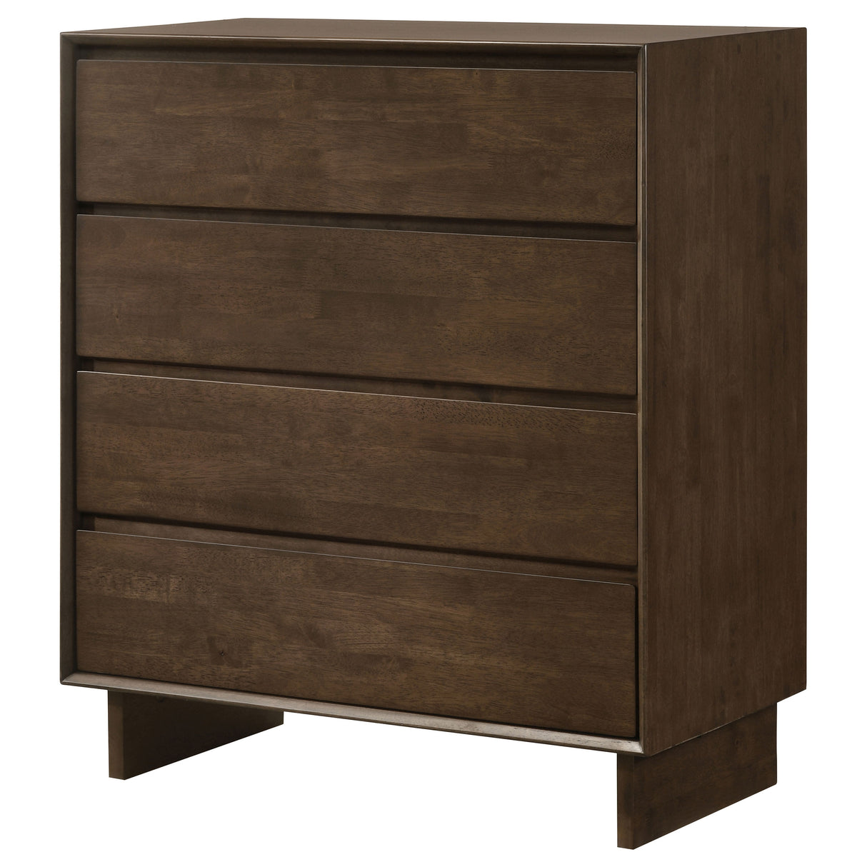 Glenwood 4-drawer Chest of Drawers Warm Brown - Home Elegance USA