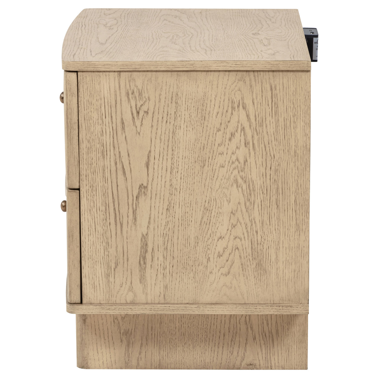 Kailani 2-drawer Nightstand Bedside Table Beige Oak - Home Elegance USA