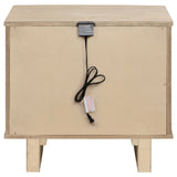 Kailani 2-drawer Nightstand Bedside Table Beige Oak - Home Elegance USA