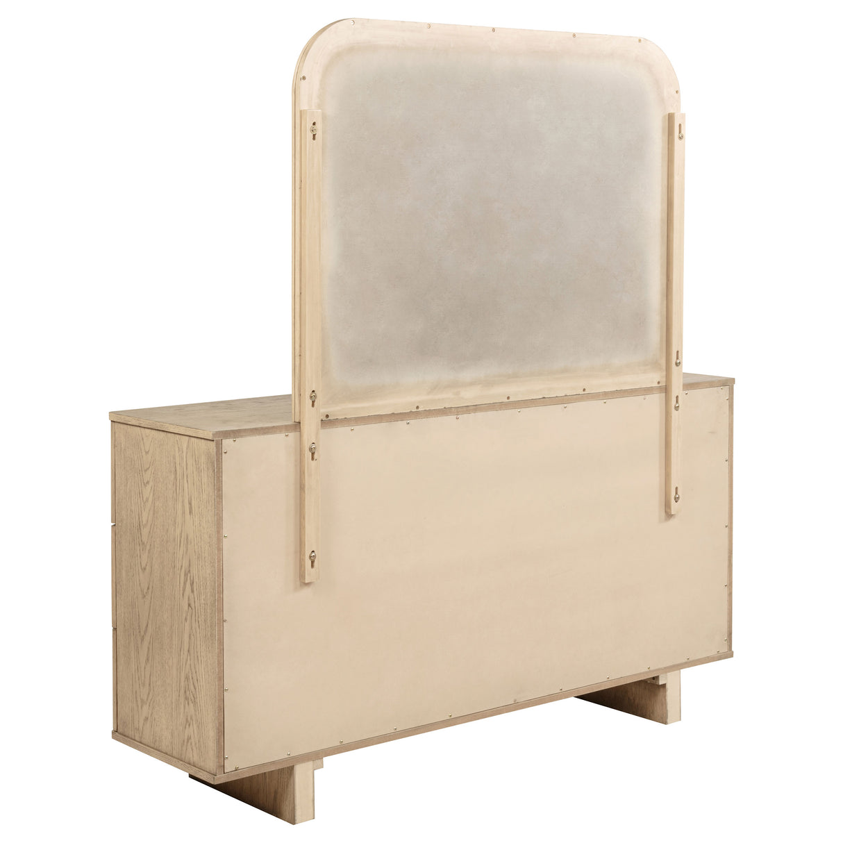 Kailani 9-drawer Dresser and Mirror Beige Oak - Home Elegance USA