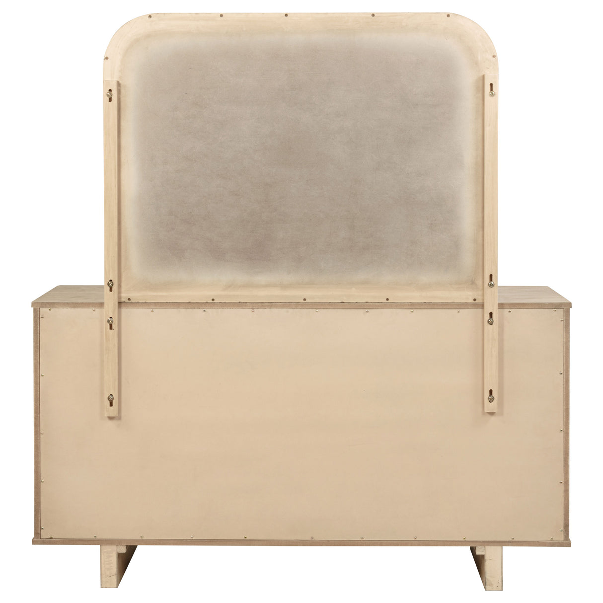 Kailani 9-drawer Dresser and Mirror Beige Oak - Home Elegance USA