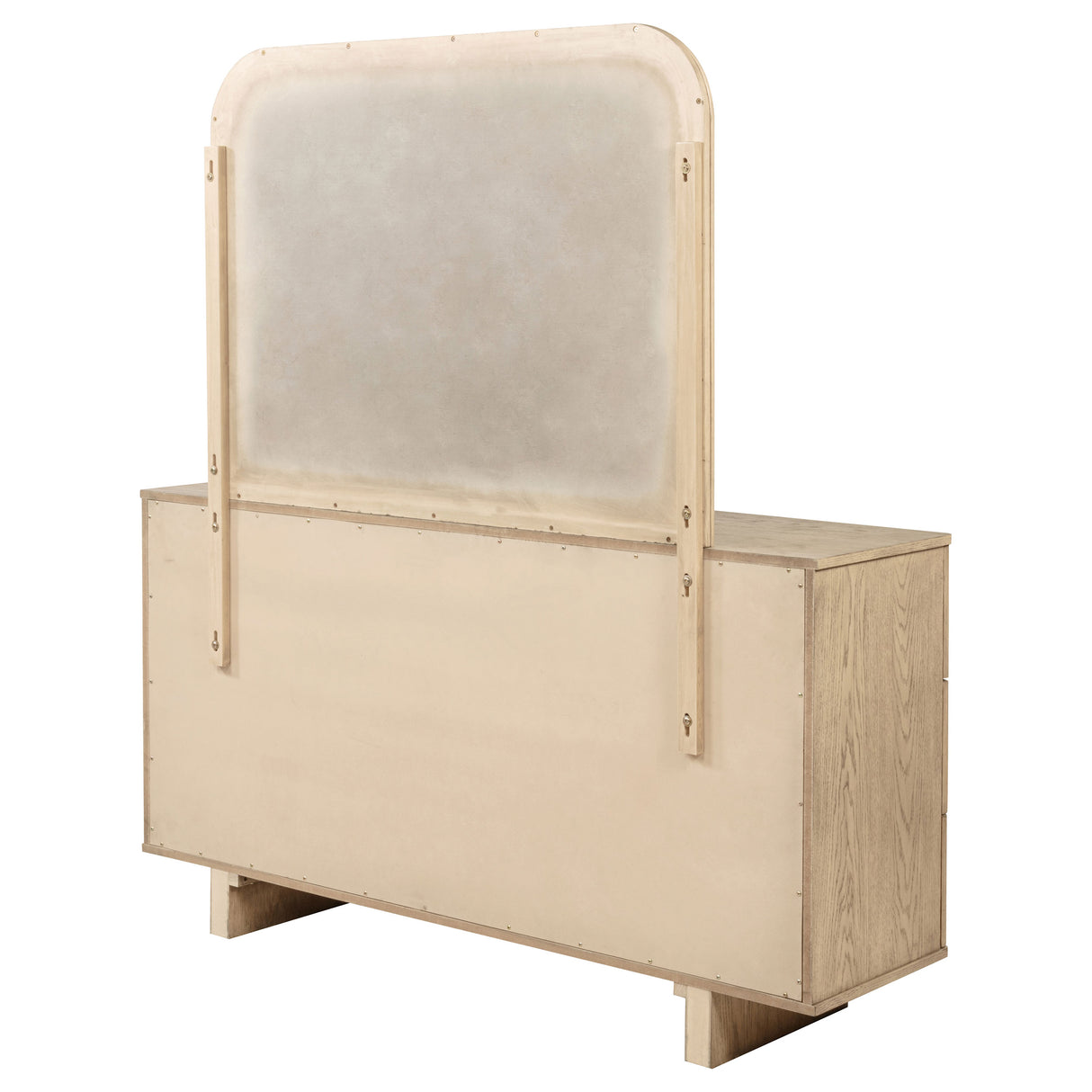 Kailani 9-drawer Dresser and Mirror Beige Oak - Home Elegance USA