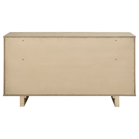 Kailani 9-drawer Dresser Cabinet Beige Oak - Home Elegance USA