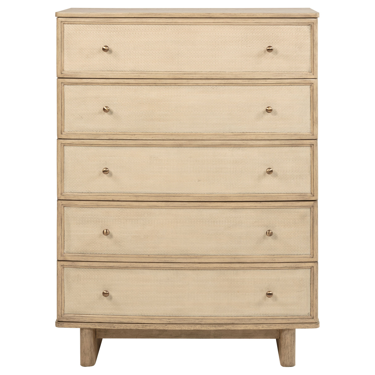 Kailani 5-drawer Bedroom Chest of Drawers Beige Oak - Home Elegance USA