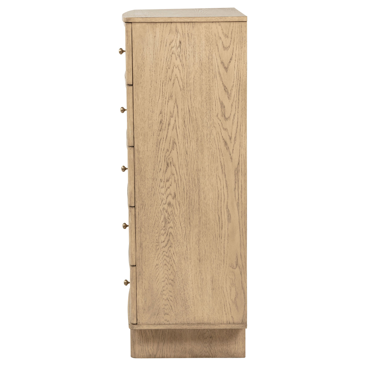 Kailani 5-drawer Bedroom Chest of Drawers Beige Oak - Home Elegance USA