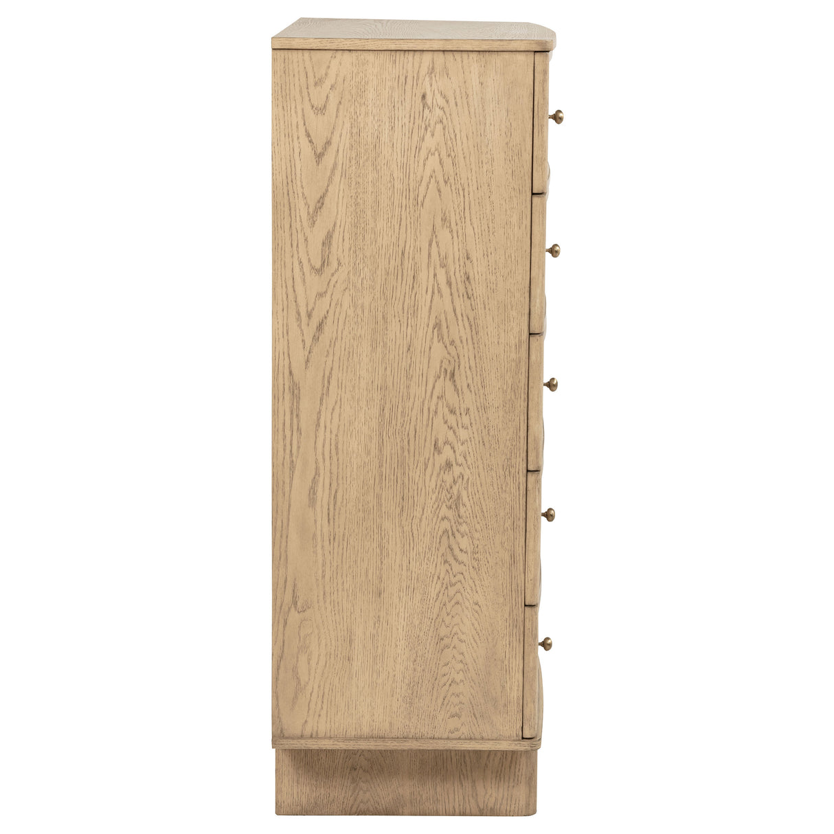 Kailani 5-drawer Bedroom Chest of Drawers Beige Oak - Home Elegance USA