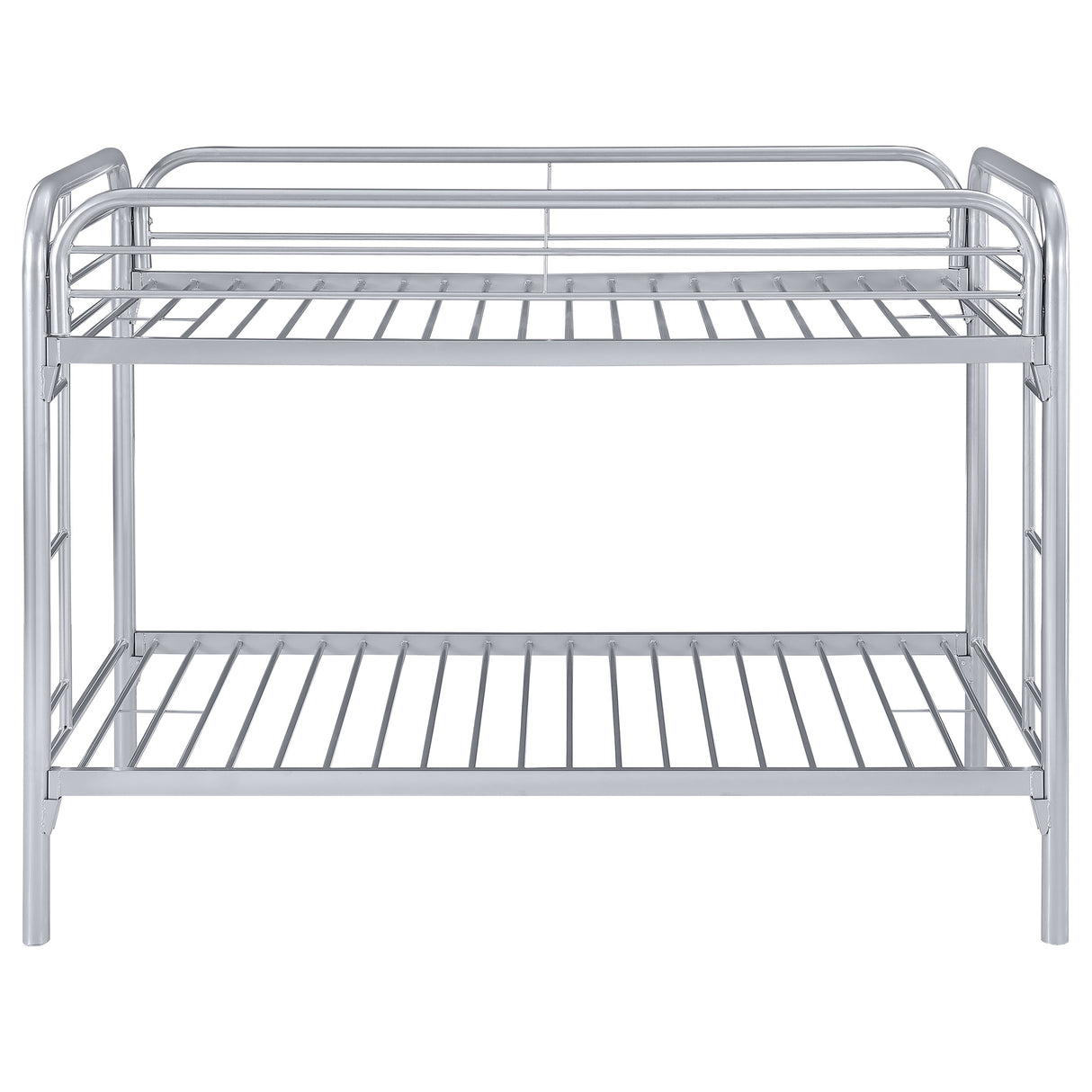 Twin / Twin Bunk Bed - Morgan Twin Over Twin Bunk Bed Silver