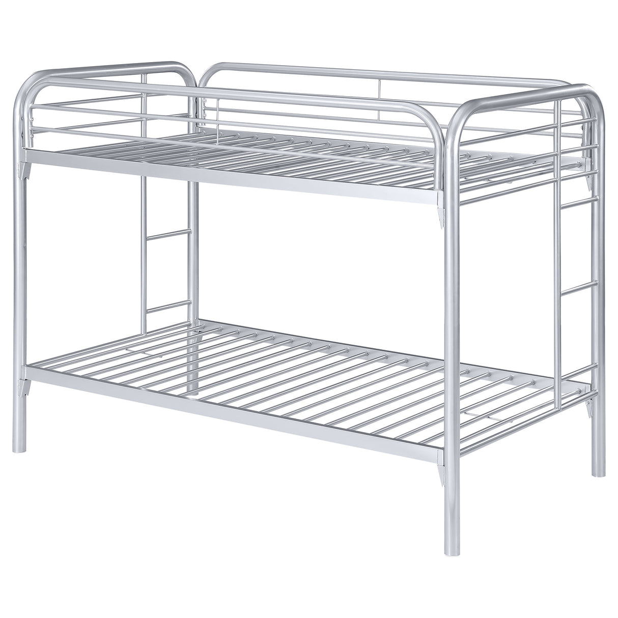 Twin / Twin Bunk Bed - Morgan Twin Over Twin Bunk Bed Silver