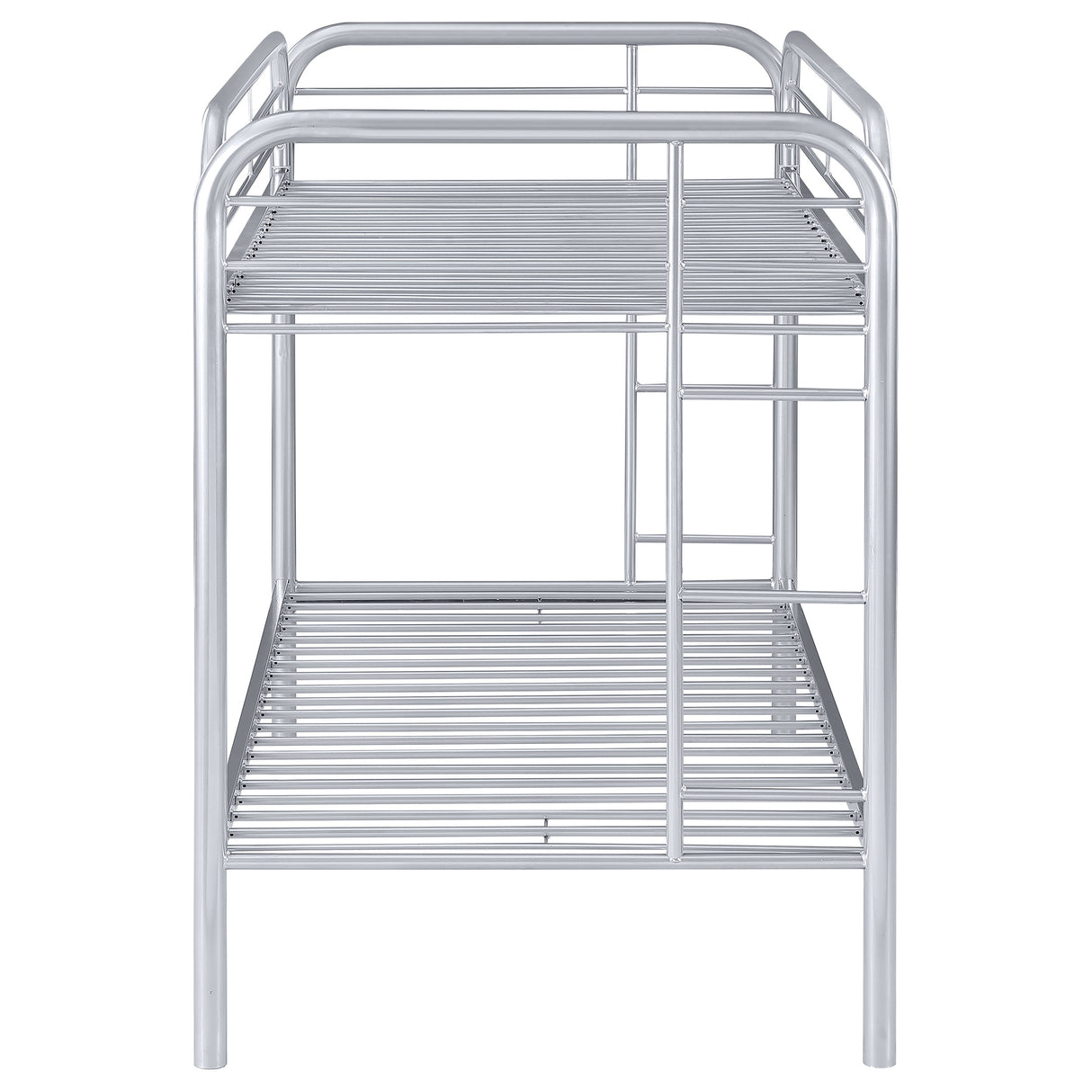 Twin / Twin Bunk Bed - Morgan Twin Over Twin Bunk Bed Silver