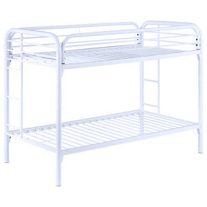 Twin / Twin Bunk Bed - Morgan Twin Over Twin Bunk Bed White